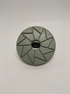 6" Terminator *Allstar* Snail Lock Polishing Wheel for Line Polishing Machinery 50 Grit (Clear Resin)