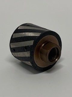 Terminator BF 2"D x 1-5/8"L Resin Filled Seg. Drum Wheel - POS. 1 - Thread 5/8-11