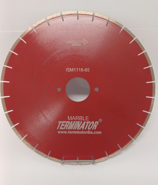 Terminator 16" x 7mm Silent Core Marble Blade - Arbor 65mm + 2 Pin Hole 10.5mm