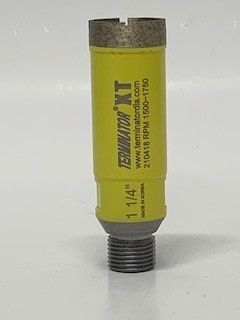 Terminator XT 1-1/4" Thin Wall CNC Core Bit - Thread 1/2 Gas
