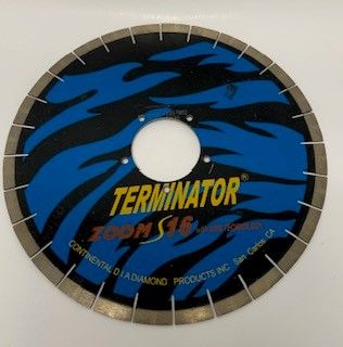 16" x 16mm Terminator Zoom "S" silent core bridge saw blade Combi-Cut